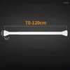 Shower Curtains Adjustable Curtain Rod Stainless Steel Spring Loaded Bathroom Bar Poles Rail Hanger