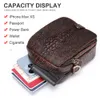 Westal Men's Leather Shoulder Bag Male Mini Croco Designer Leather Bag Man Purse Small Mens Crossbody Påsar för present Phe 6030 Q3nv#