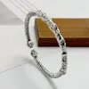 Bracelets de manchette de choueur de couleur en argent thaï argent pour hommes