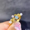 Cluster Rings KJJEAXCMY Fine Jewelry 925 Sterling Silver Natural Stone Opal Trendy Gemstone Women Female Ring Support Test Selling