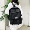 学校のバッグジッパー韓国スタイル大容量inshバースデーギフトキャンバスバッグ学生バックパック