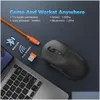 Ratos Kysona M600 Paw3395 Wireless Bluetooth Gaming Esports Mouse 55G 26000Dpi 6 Botões Ópticos Pam3395 Computador para Laptop Pc 240314 OTGX3