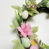 装飾的な花イースターリース春装飾シミュレーション卵農家の装飾壁ホームギフトdiy 3クリスマスリース