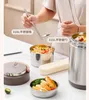 Dinnerware 304 Stainless Steel Insulated Lunch Box Large Capacity Bucket Ultra Long Insulation