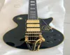 Custom Shop Black Ebony Fretboard Frets Binding Electric Guitar Big Tremolo BridgeGold Hardware China Electric Guitar 4661070