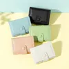 Wallets Women's Short Wallet Card Bag Integrated Multi-use Student Three-fold Coin Storage Hand Pink Yellow White Blue Girl