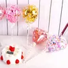 Décoration de fête 5 pouces Confetti gâteau ballon petit coeur Transparent pour anniversaire décorations de mariage créatif