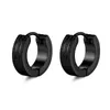 Hoop Earrings Stainless Steel For Men's Women's Hypoallergenic Round Huggie Fashion Punk Piercing Jewelry Gift