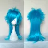 Wigs HAIRJOY Dramatical Murder DMMD Seragaki Aoba Cosplay Costume Party Wig Two Tone Blue Ombre Synthetic Hair Free Shipping