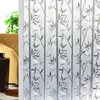 Autocollants de fenêtre en pâte de verre givré électrostatique, Film d'isolation thermique d'ombrage Transparent en bambou, protection solaire pour la maison