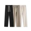 Pantalones para hombre Casual Espesar Recto Otoño Invierno Coreano Cálido Pantalones de chándal sueltos Mujeres 2024 Simple Chic Streetwear Pantalones deportivos Drop D Ot3Mq