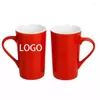 Кружки различных форм для кофе, индивидуальный логотип, глянцевая черная керамика, рекламные, подарочные чашки с принтом