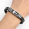 Bracelet en acier inoxydable avec croix en Silicone, charmant, mode pour hommes, Hip Hop, Punk, accessoires, bijoux, cadeau, vente en gros