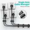 Organizador do cabo do cabo do cabo Gerenciamento de cabos de silicone USB Desktop Tidy Tidy Cable Clipes para organizador de fios de fone de ouvido de mouse