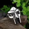 Anelli di maschera Doom Retro MF per uomini Gladiatore Punk Style Pharaoh Egitto Anello maschio Hip Hop Party Goth Gioielli Accessori