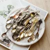 Spoons Coffee Party Accessory Versatile Exquisite Royal Style Kitchen Tool Trending Vintage Dessert Forks Tea Gift