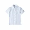 Japanische Schuluniform Mädchen Kurzarm Stickerei Hemd Rundhals JK Japanische Schuluniform Cott Weißes Hemd Fawn Muster 81fV #