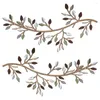 창 스티커 금속 벽 예술 잎 포도 나무 올리브 가지 집 장식 철분 30 16cm DIY 의류 재봉 용품 1/2pcs