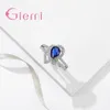 Anelli a grappolo Gioielli in argento sterling massiccio 925 Fiore unico a forma cava Moda Bijoux Regali per le donne Amanti Anelli di nozze