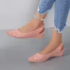 Sandalet Top Paket Kafası Mezar Kadın Yaz Zarif Ayakkabılar Bayanlar Gösterdi Zapatos Mujer Verano 2024