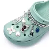 Pièces de chaussures Accessoires Vente 1 PCS Métal Clog Charms Haute Qualité Animaux Chaussures Décorations Perle Feuille Fleur Gemmes Bracelet Fille Dho2F