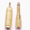 6.35mm Mono Male Plug To 3.5mm Female Jack Adapter Gold Plated Jack 3.5mm To 6.35mm Plug Adapter Connector