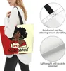 Mulher preta Sorority Tote Bag Estética Vintage Designer Bolsas para Mulheres Shop Bags com Travel Grocery Shop f25A #