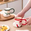 Tazze creative calzino natalizio a forma di tazza deliziosa espresso latte ceramica spot pupa da snowman tazza per la colazione latte regalo di Natale regalo di Natale