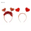 Party Supplies B36D Sequined Headbands Tinsel Valentine's Day Headwear For Girl Masquerades