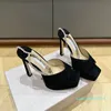 Scarpe eleganti da donna di lusso con tacco alto, moda estiva, con scatola