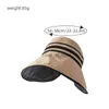 Szerokie czapki wiadra UPF50+winylowe słoneczne kapelusz ochronę Składanie Sunhat Sunhat Summer Outdoor Beach Suncreen H240330