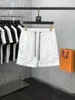 Men's women's Shorts Fashion Brand Hand-painted Printing Pure Cotton Shorts Fog High Street Casual