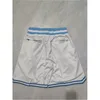 Бегущие шорты баскетбол белая 30 спортивная одежда с карманами на молнии размер s-xxxl mitc