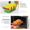 Plates Tacos Holder Non Stick Street Taco Holders Portable Cake Racks Wave Shape Pancake Shelf For Shop Restaurant