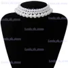 Collares colgantes Collar de perlas de imitación blanco de múltiples capas Cadena de cuentas Punk Ladies Boda Corta Clavícula Necklac Girl Charm Banquete Joyería T240330