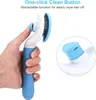 Brosse de nettoyage pour chien, chat, lapin, toilettage pour animaux de compagnie, brosse de perte, outil de massage adapté aux animaux à poils longs ou courts