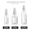 Garrafas de armazenamento 5pcs recarregável garrafa de perfume de plástico transparente spray de álcool vazio