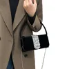 FI Ford Clutch Geldbörse Abendtasche Handtasche aus PU-Leder mit Glitzerakzenten n7Bp#