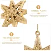 Decorative Figurines 6 Pcs Christmas Star Pendant Plastic Wreath Three-dimensional Xmas Eight-pointed