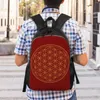 Backpack Personalized Flower Of Life Power Backpacks Men Women Fashion Bookbag For College School Sacred Geometry Bags