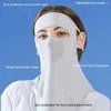 Cykelkapslar Ice Silk Face-Cover Neck Gaiter Justerbart öronrep Eye Expos Sun Protection Riding Golf Sunscreen Cover