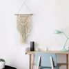 Tapissries macrame boho vägg hängande dekor geometrisk vävd tapestry chic bomull handgjorda bohemisk konst med lång tofs