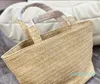 Designer -Vrouw Straw Beach Tags Tote Bag Luxe handtas Haak Winkelen Takken Handtassen Mode Lady Turnus