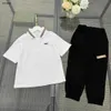 Luxuriöse Kinder-Designerkleidung für den Sommer, zweiteiliges Set, Baby-Trainingsanzüge, Größe 100–150 cm, kurzärmeliges POLO-Shirt und Freizeithosen, 24. März