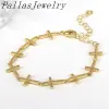 Bracelets 5pcs Crystal Crystal Gold plaqué Nouveau étoile Bracelet avion avion Bracelet Adjustable Charm pour filles bijoux