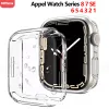 Case for Apple Watch 45mm 41mm 44mm 42mm 42mm 38mm Clear TPU Screen Protector Comple