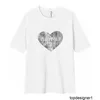 Designer Correcte en geverifieerde versie van 2024 Summer Luxury Love Pattern T-shirt met korte mouwen voor zowel mannen als vrouwen QVAY