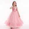 Beleza teal púrpura roxa rosa jóia de jóia/vestidos de festa vestidos de concurso de menina vestidos de flor de meninas de meninas diários Saias de crianças