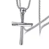 12PCS European and American outdoor baseball cross pendant necklace Fashion personality Man's accessories 3color244e