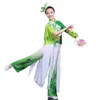 Klassieke Chinese Volksdans Kostuum Vrouw Yangko Dans Kleding voor Stadium Hanfu Kleding Traditial Taille Drum Dansvoorstelling E28f #